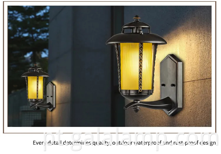 Luz de parede liderada ao ar livre européia para restaurantes e cafés